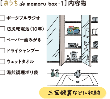 おうち de mamoru box-1 内容物