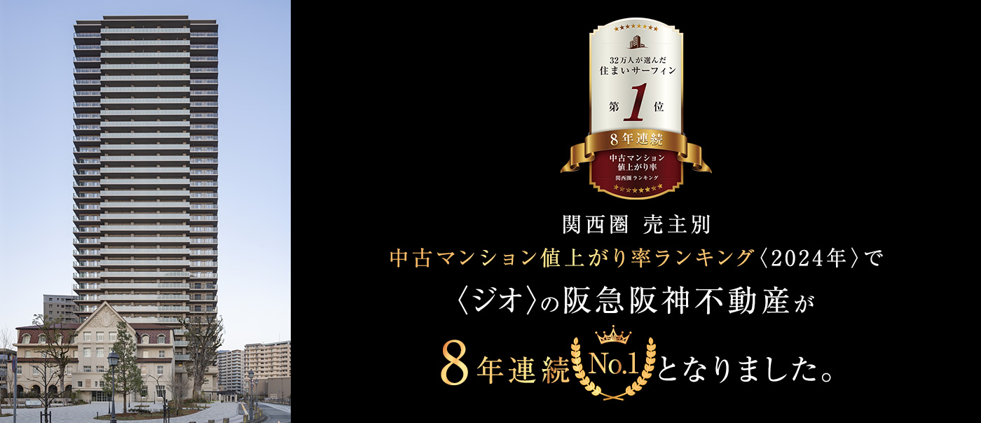 【関西M・物件】中古値上がり率
