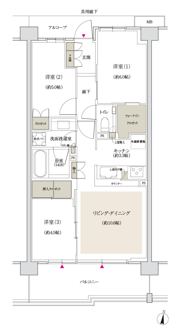 新スタイル提案 ディンクス 間取り 公式 ジオ調布 東京都調布市の分譲マンション