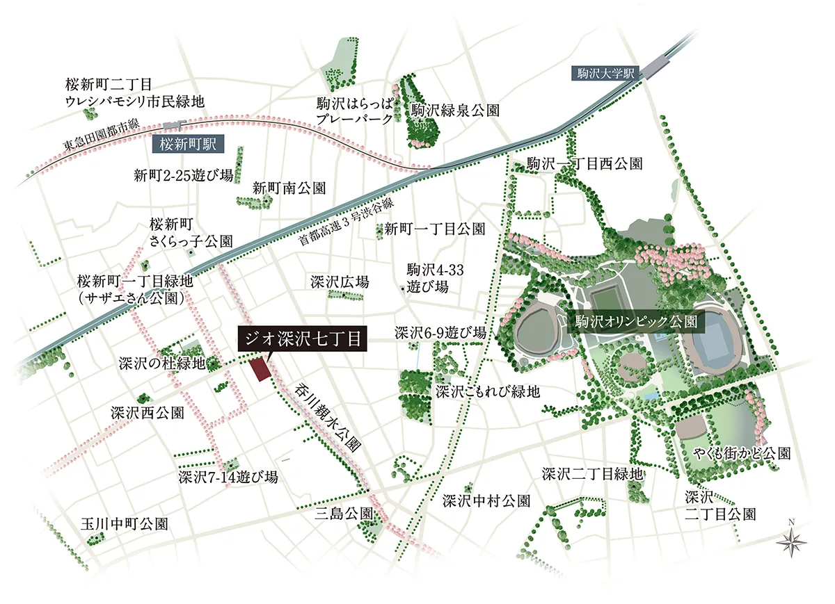 周辺公園概念イラスト