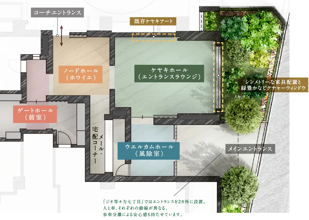 敷地配置イメージイラスト