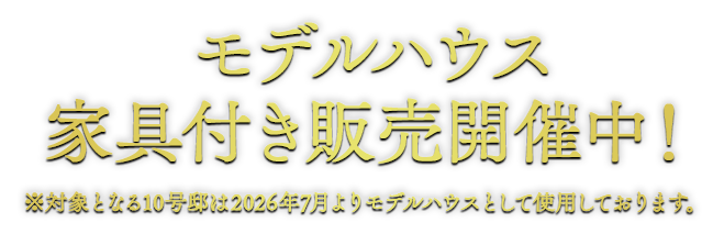 モデルハウス家具付き販売開催中！
