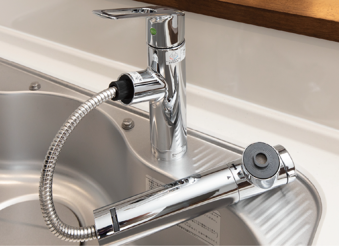 浄水器内蔵ハンドシャワー水栓