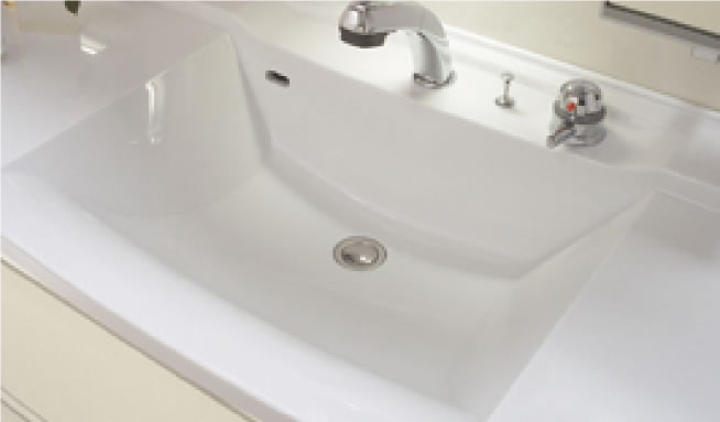 アクリル人造大理石カウンターボウル一体型