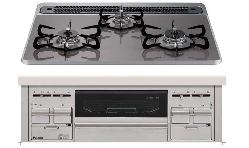 ハイパーガラスコートトッププレートコンロ