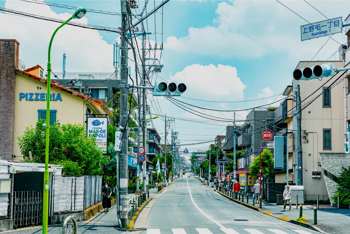 現地周辺の街並み
