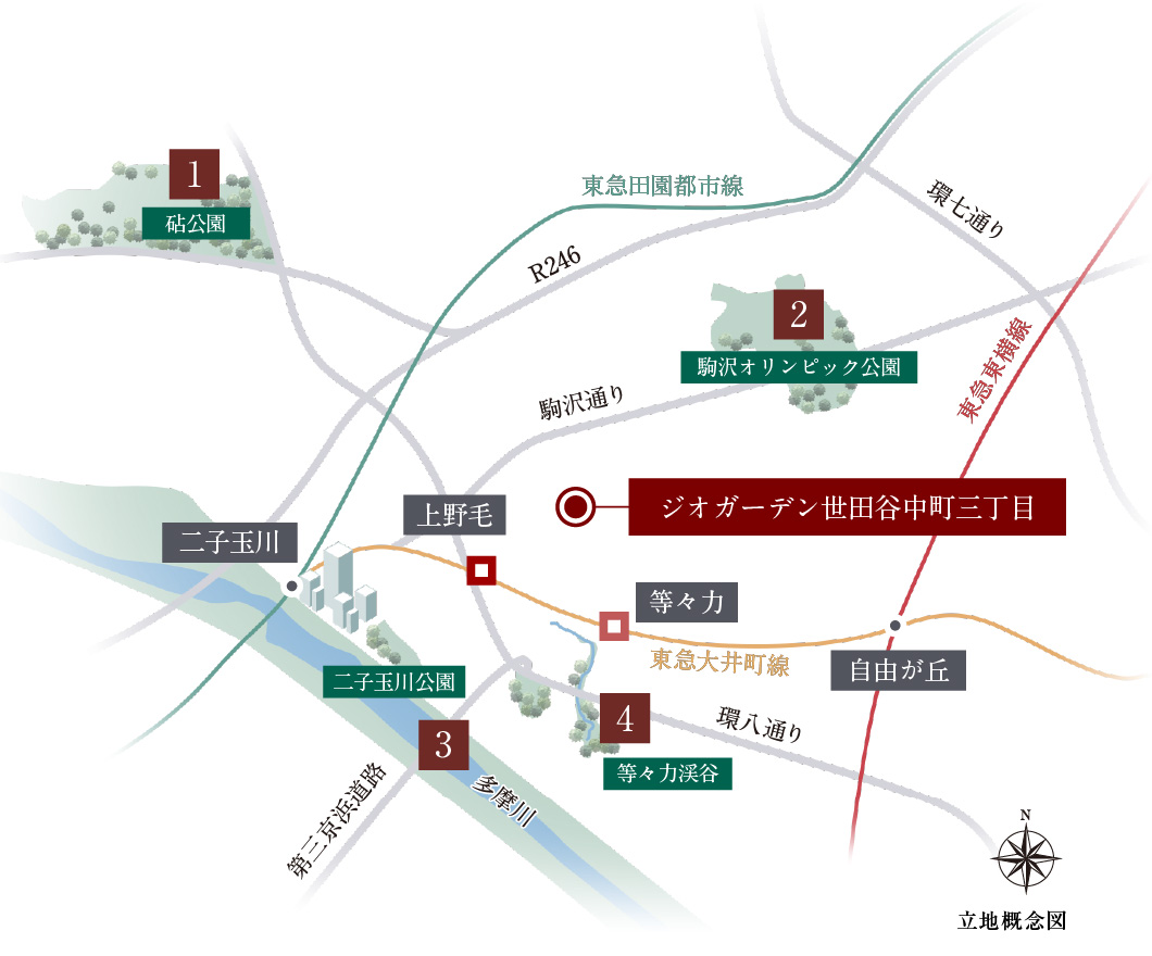 立地概念図