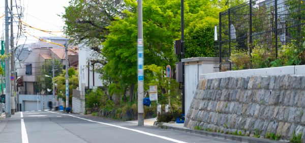 現地周辺の街並み