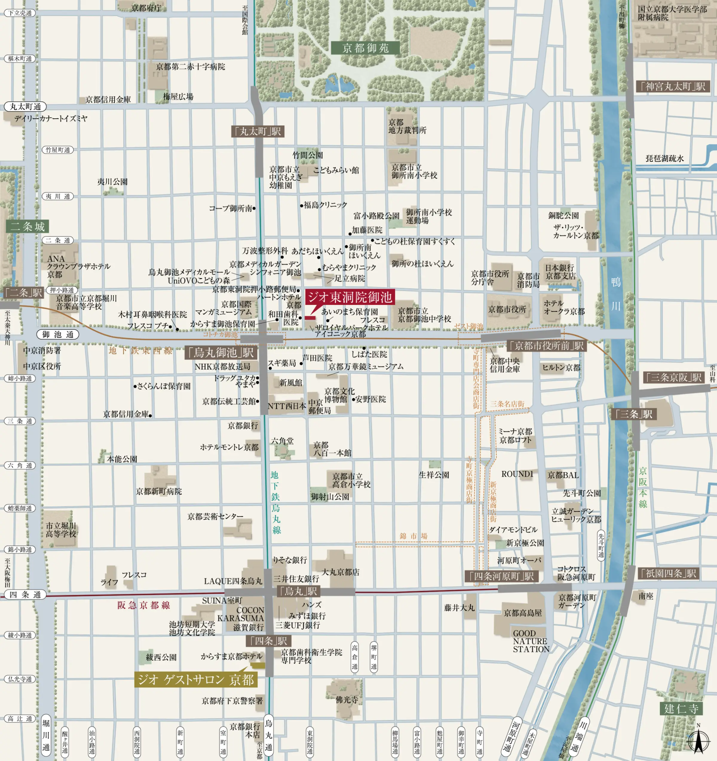 現地周辺地図