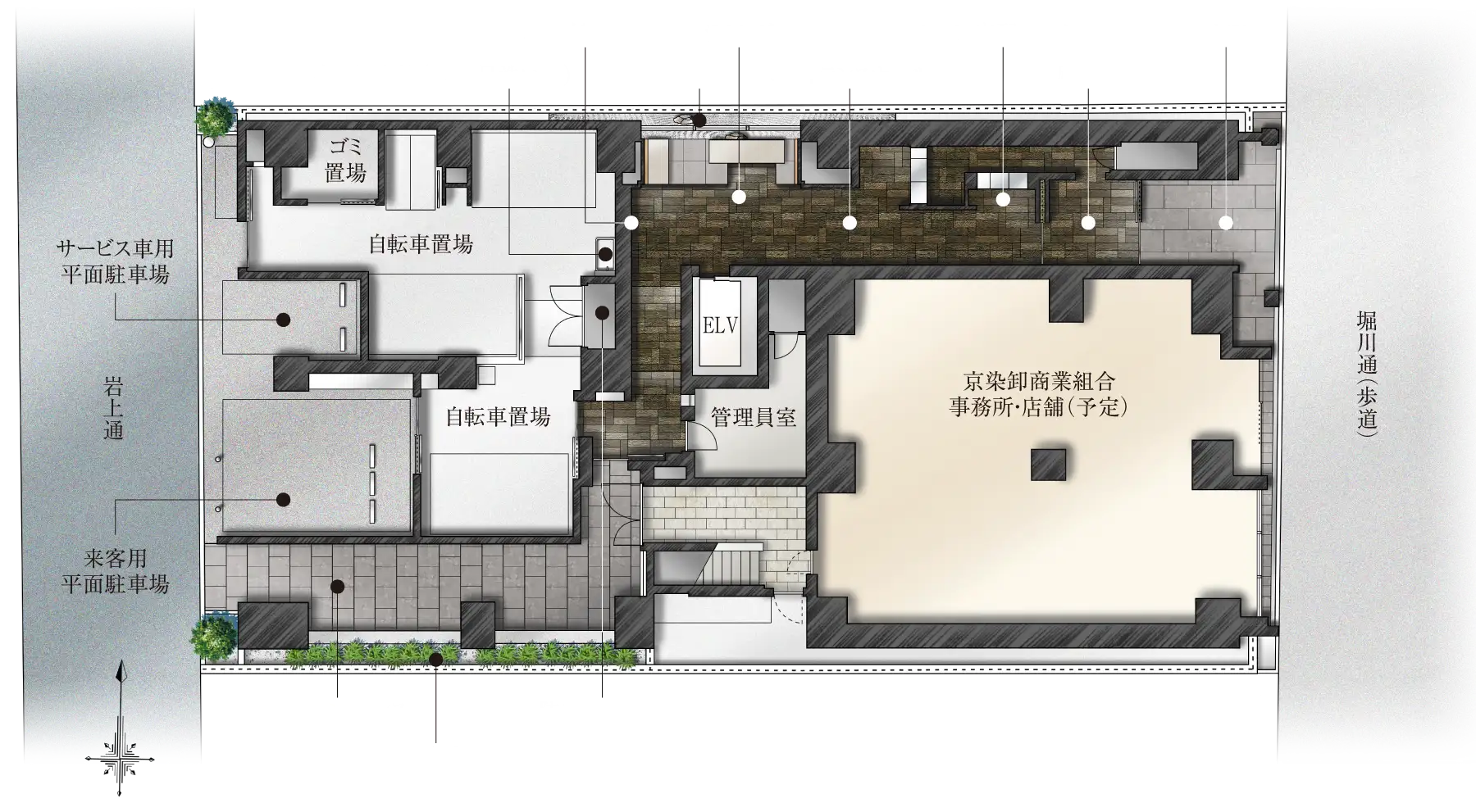 敷地配置イメージイラスト
