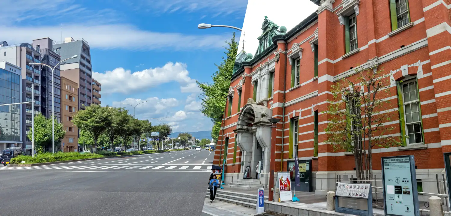 堀川通／京都文化博物館