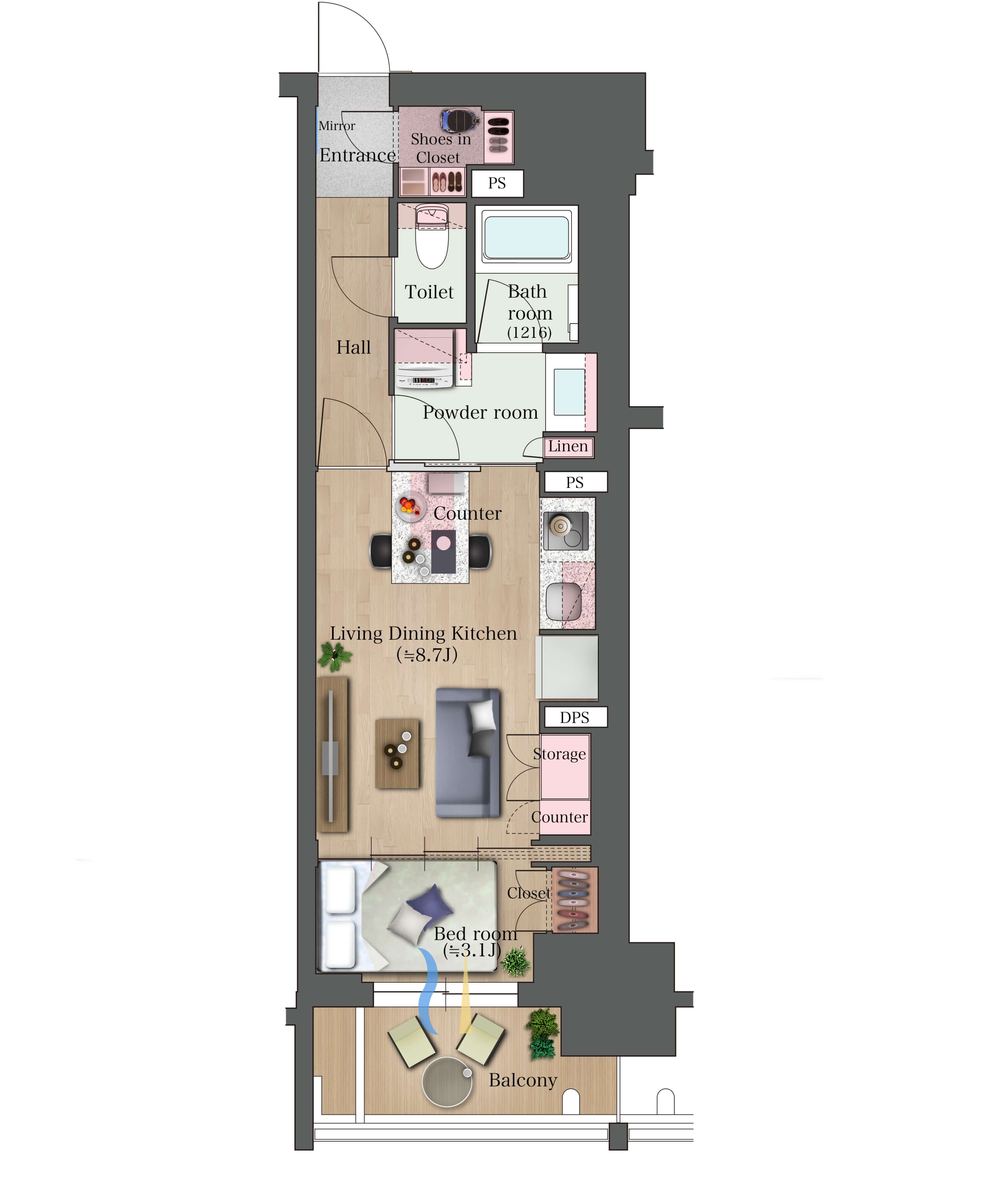 Dtype イラスト間取り