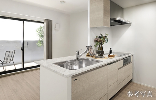 天板一体型フラットカウンター