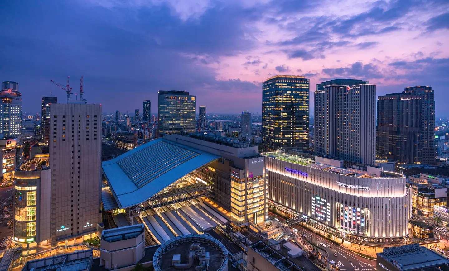 梅田エリアの夜景