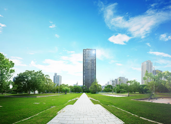 シエリア上町台パークタワー（2021年8月竣工）