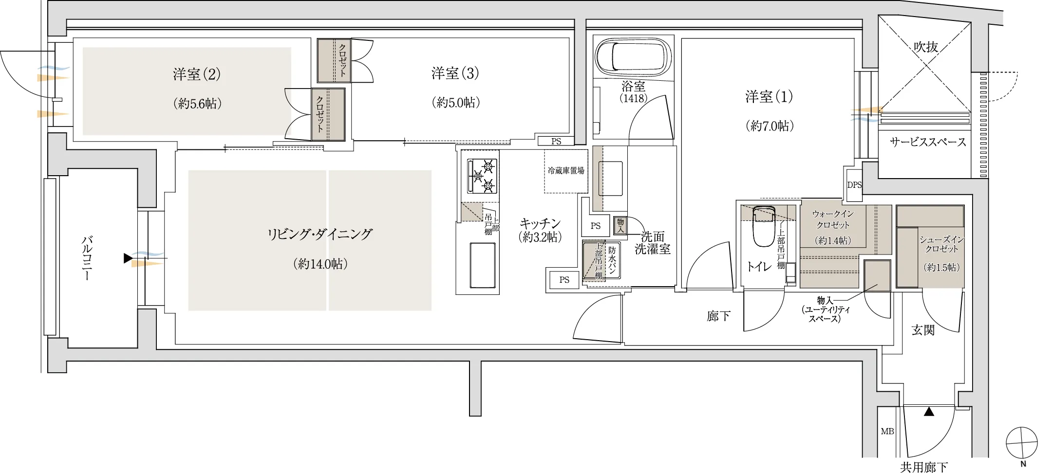Dタイプ間取り図