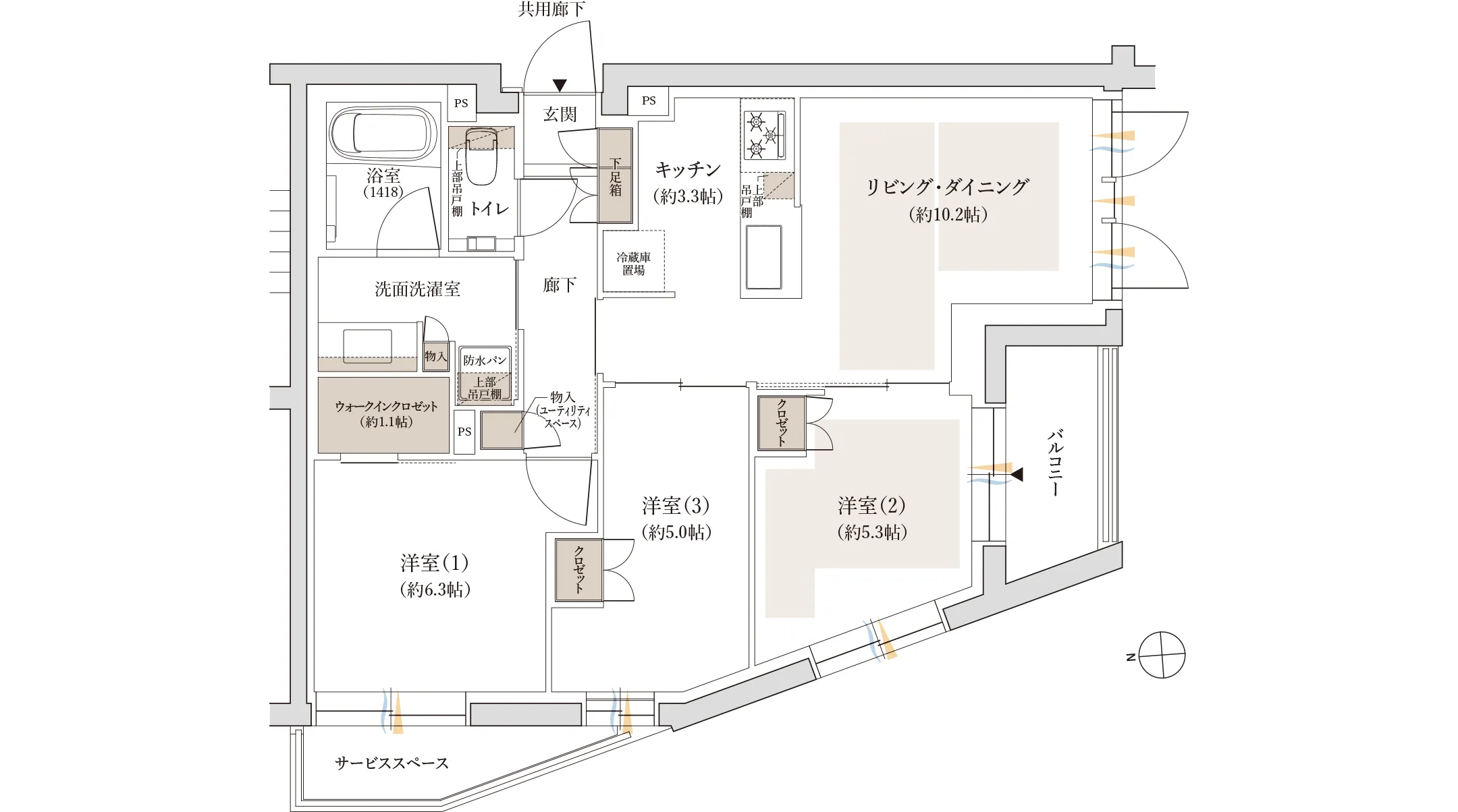 Eタイプ間取り図