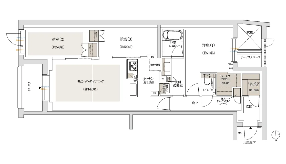 Dタイプ間取り図