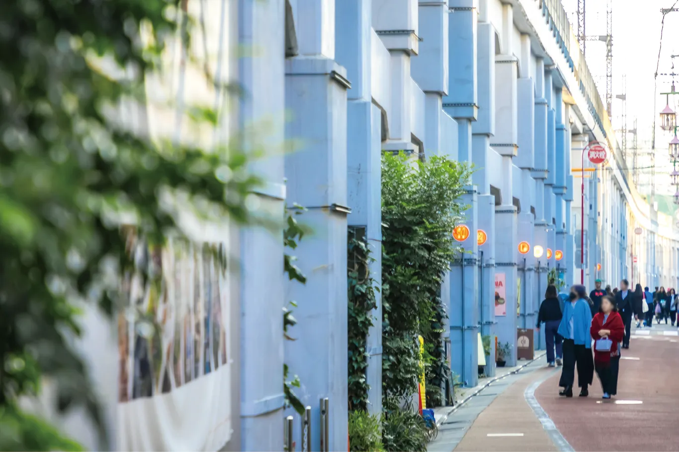 学芸大学駅周辺の街並み
