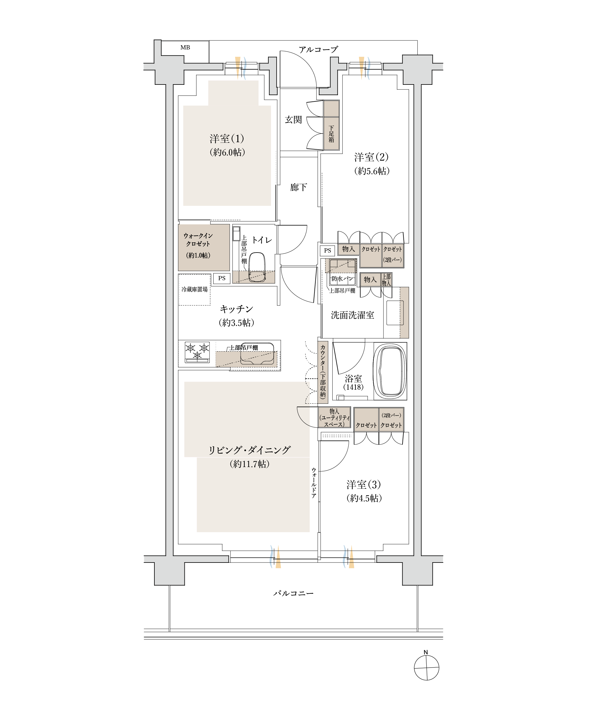 F3 TYPE 間取り図