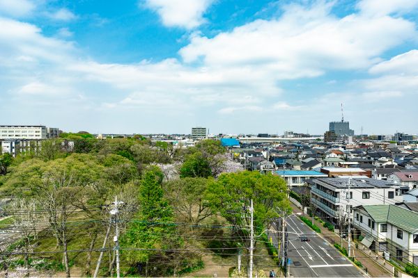 現地7階相当からの眺望（2026年4月撮影）