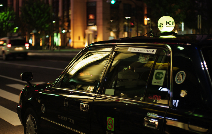 タクシーの写真