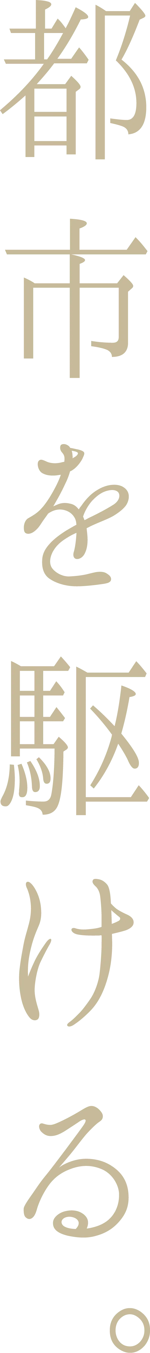 都市を駆ける。