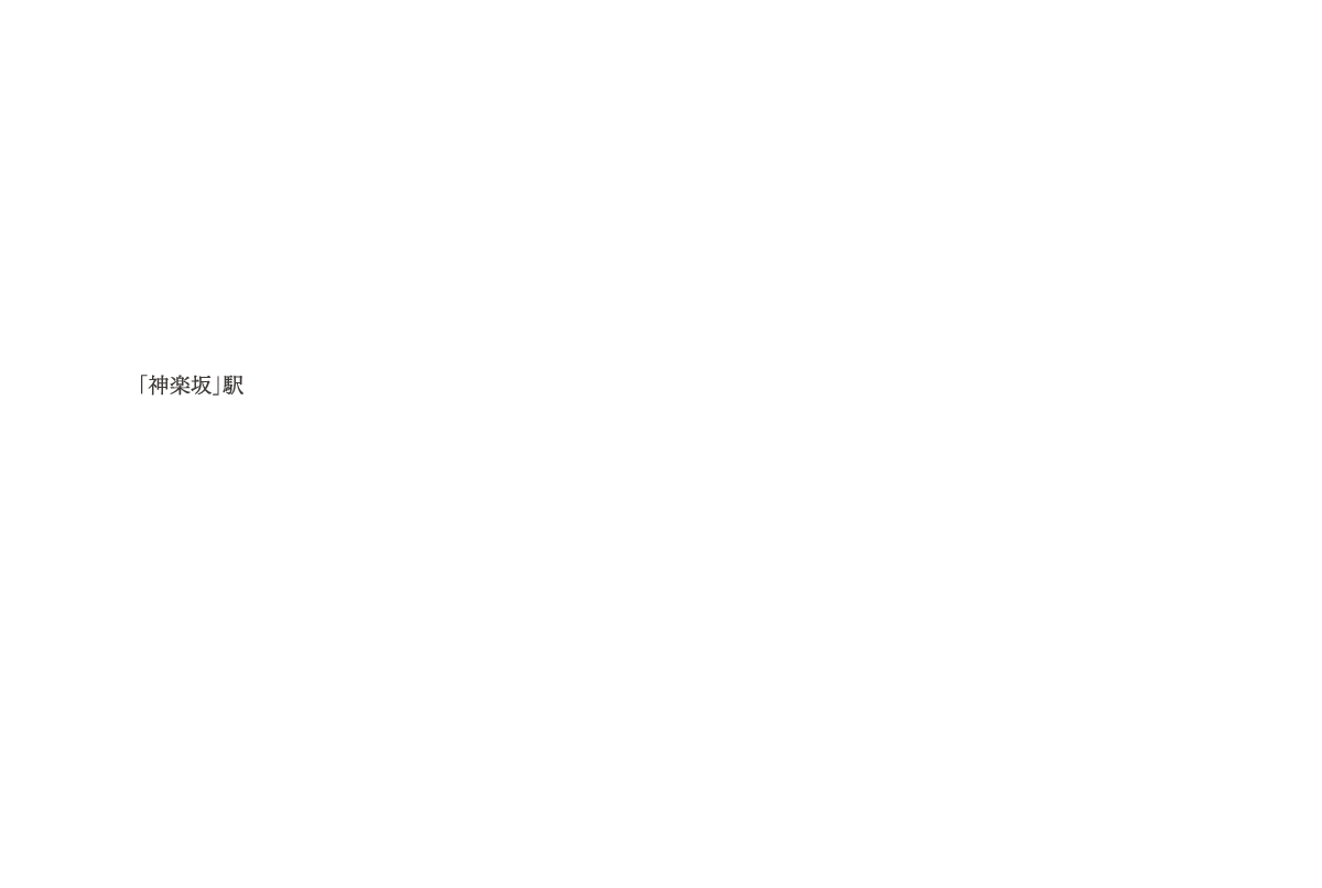 エリア概念図　神楽坂駅