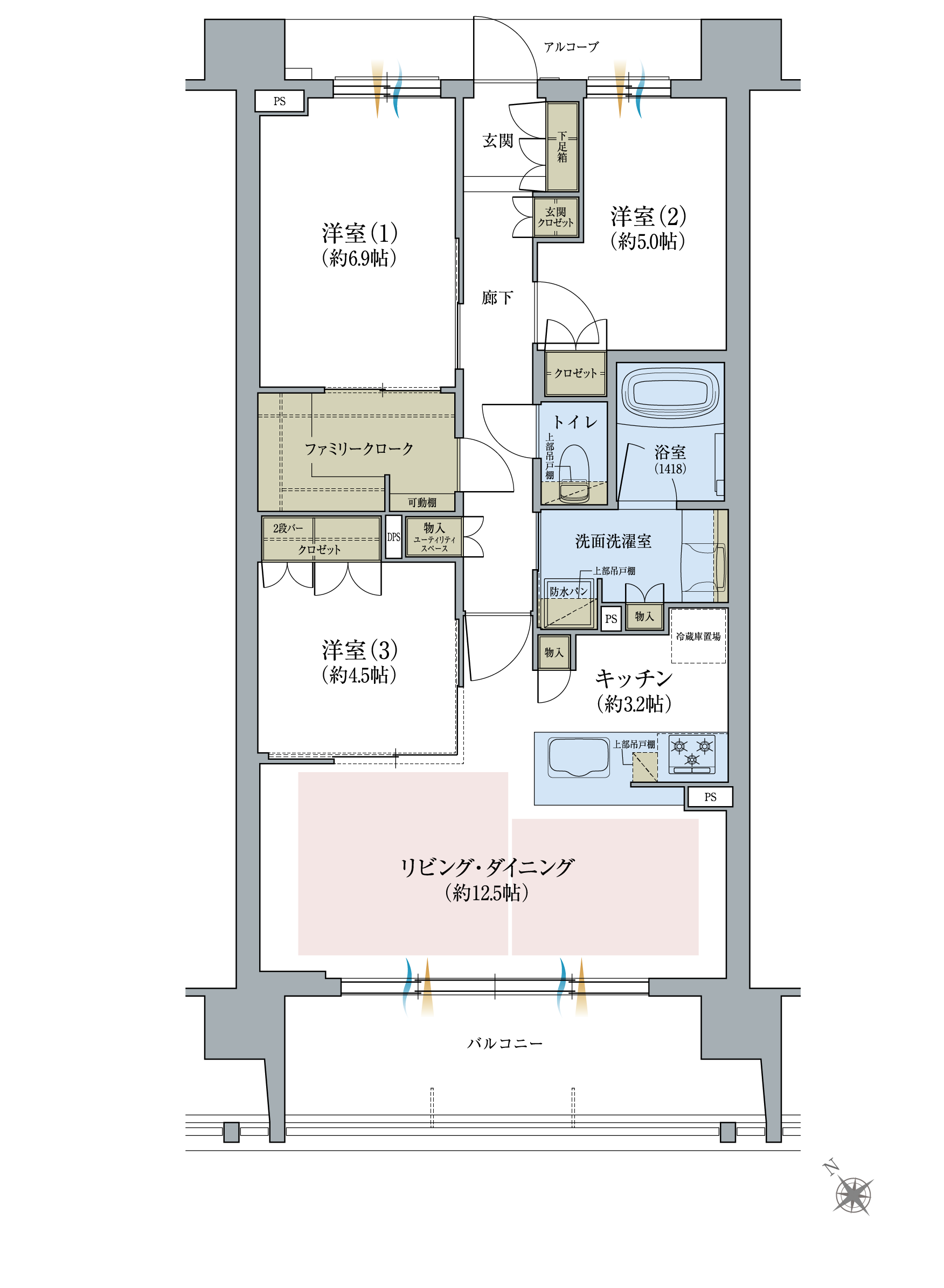 間取り図Htype