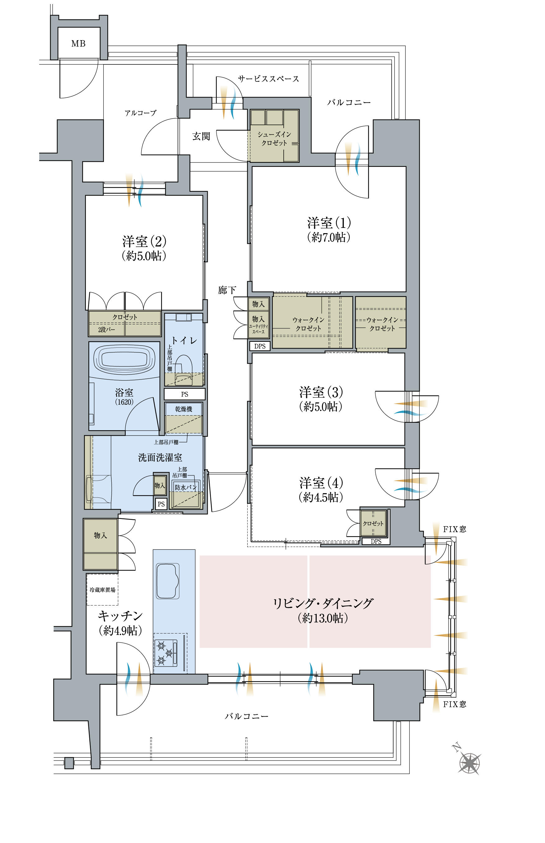 間取り図Ltype