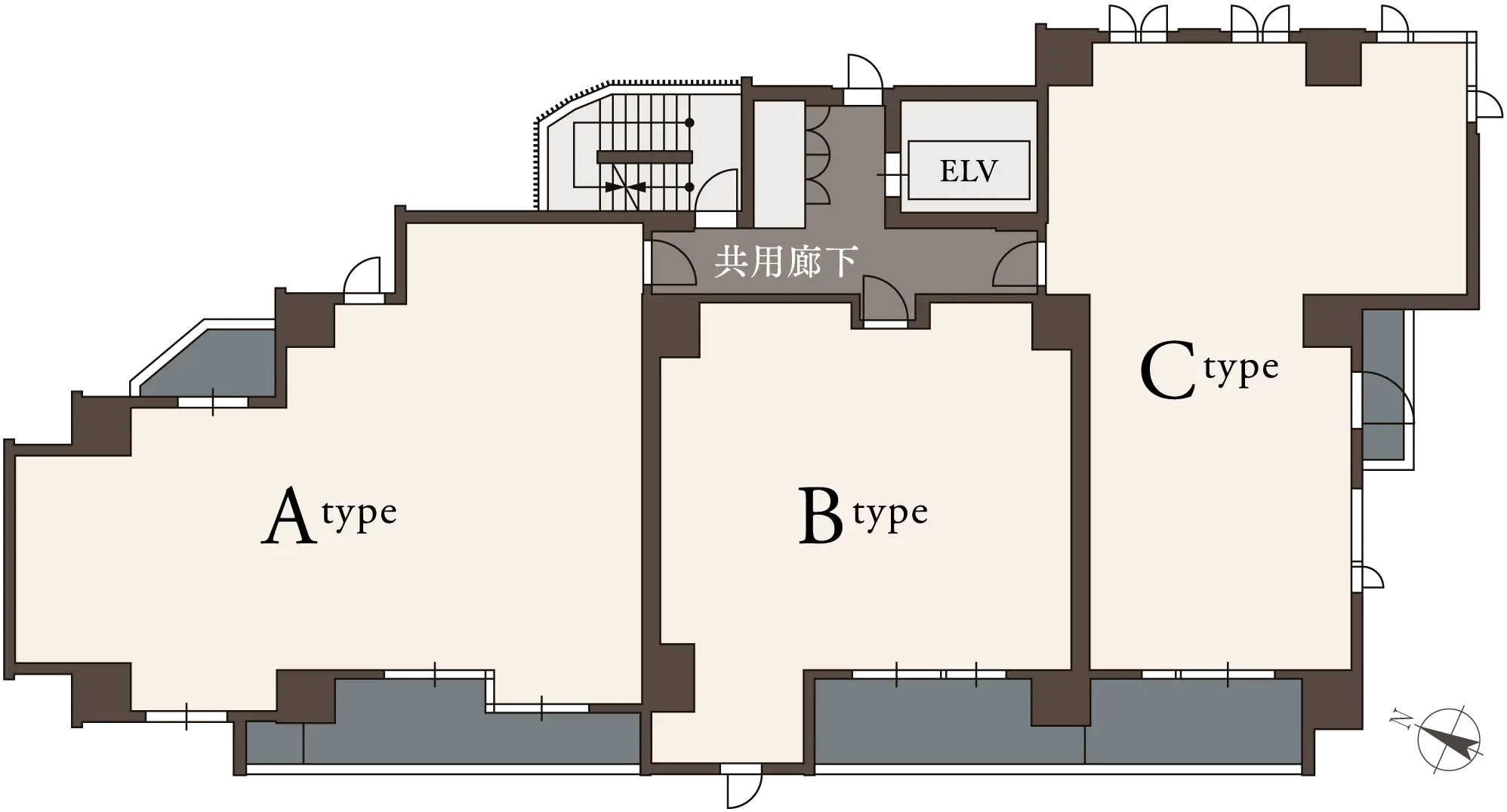 3〜12階フロア概念図