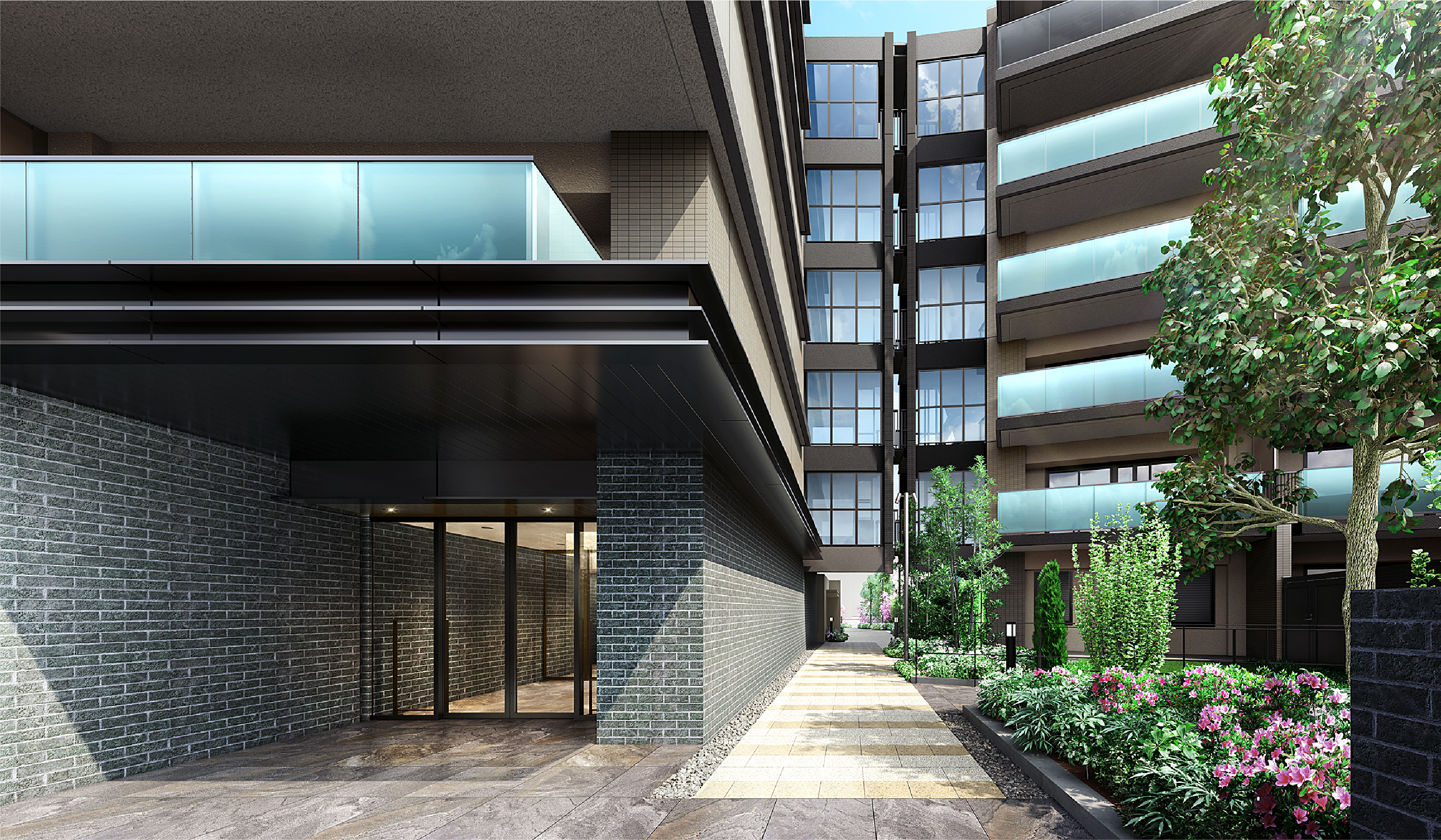 サブエントランス・グリーンアベニュー完成予想CG