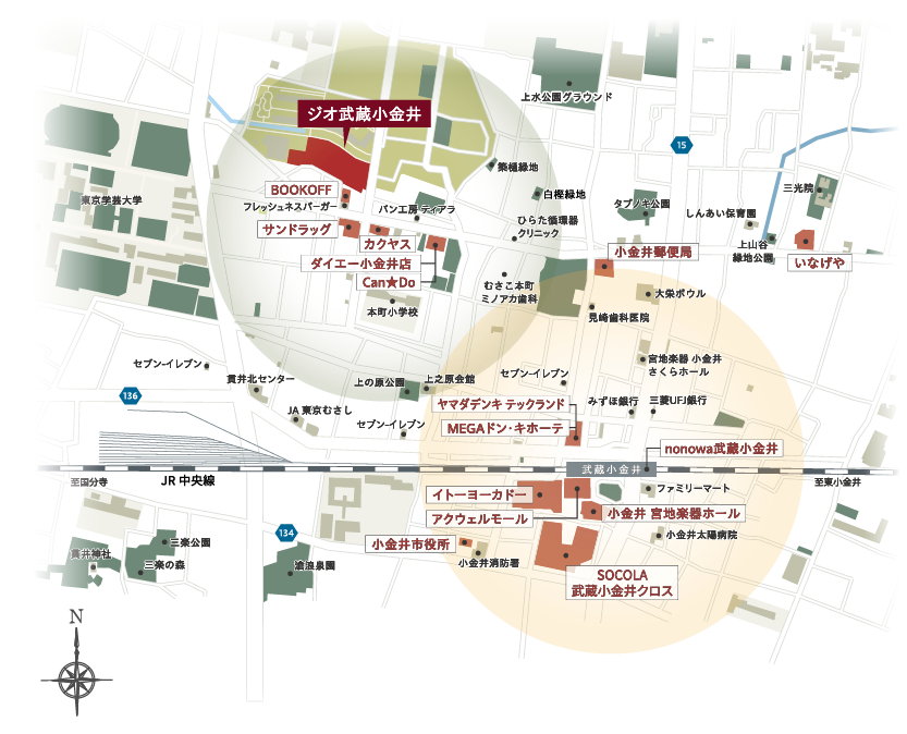 現地周辺エリア概念図