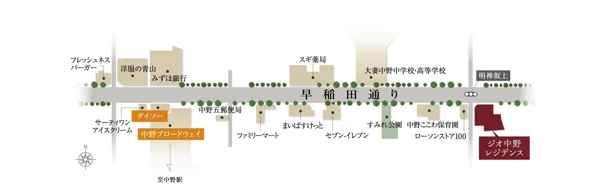 早稲田通り概念図