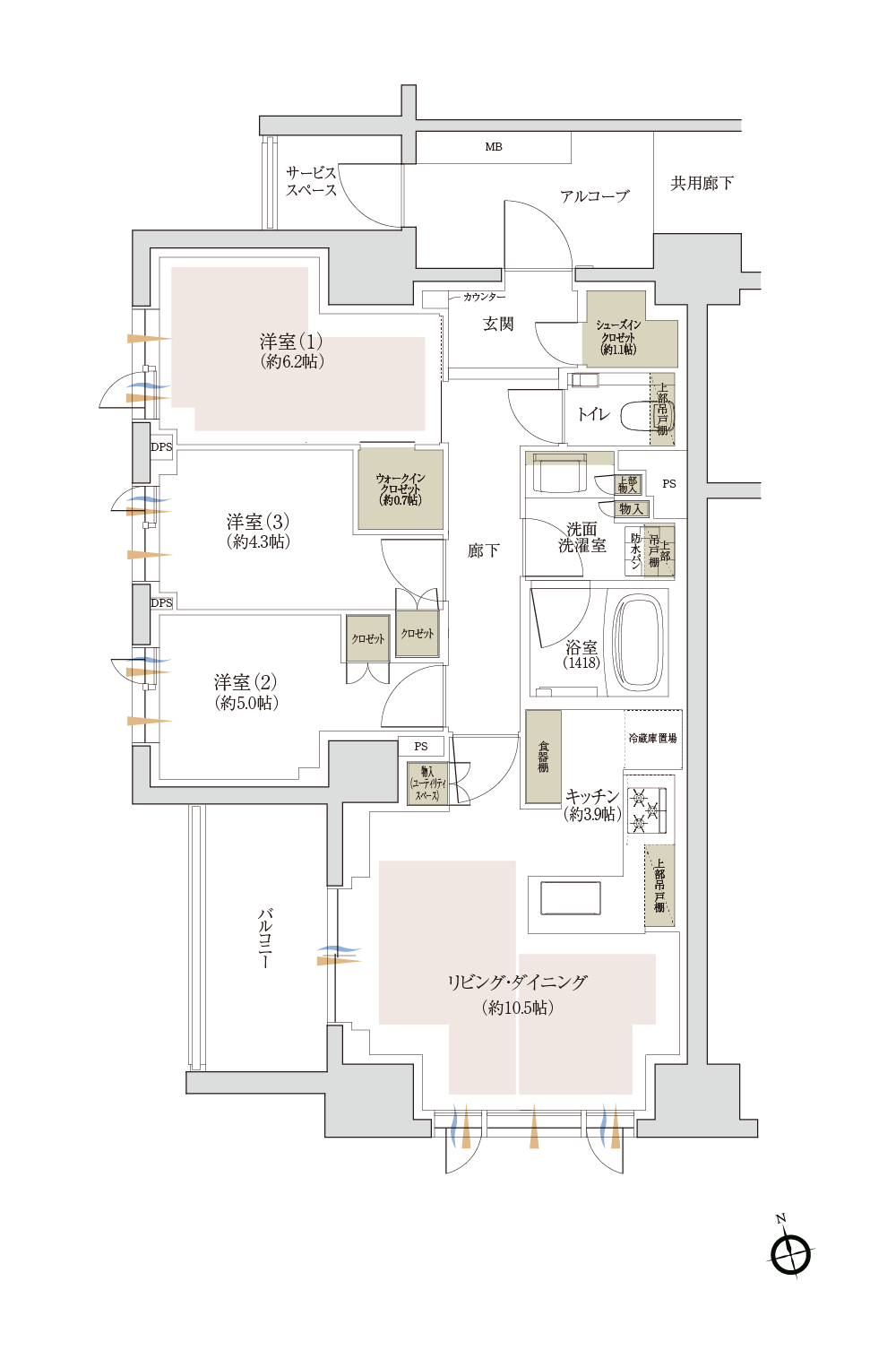 C1タイプ間取り図