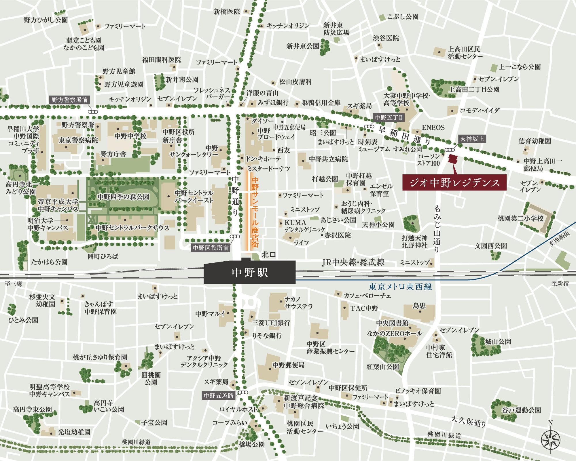 現地案内図