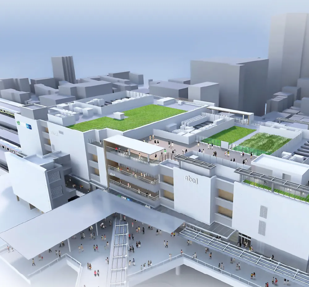 中野駅西口橋上駅舎外観イメージ