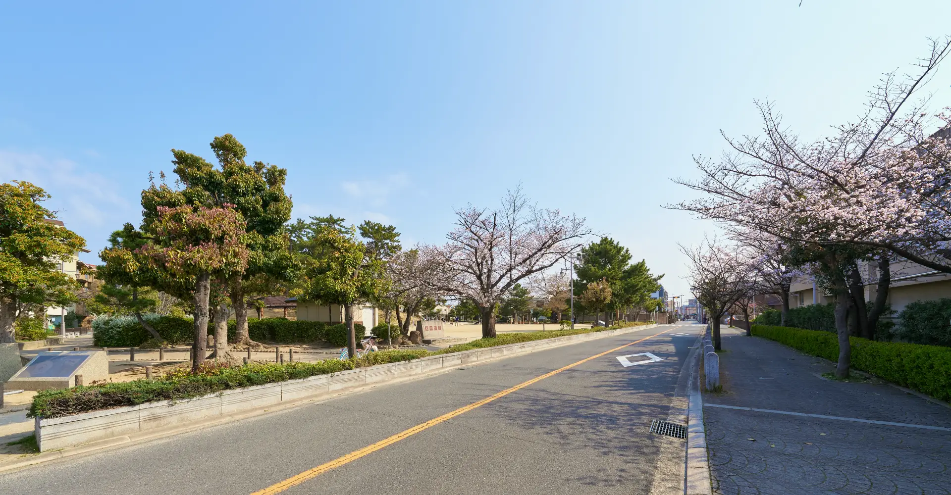 現地周辺の街並み