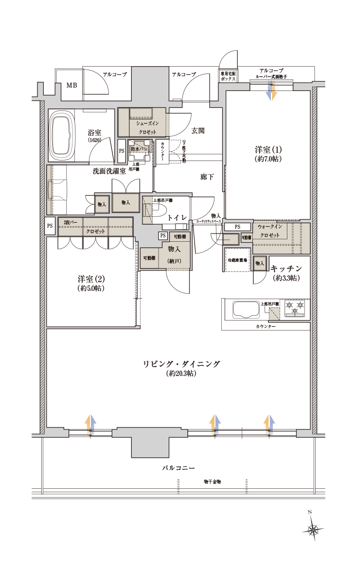 I type menu1の間取り図