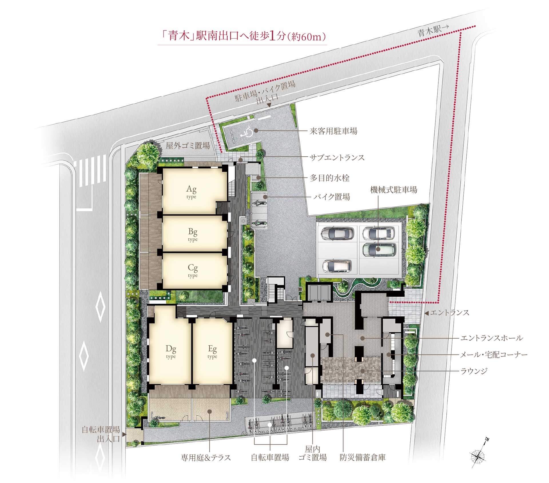 敷地配置図