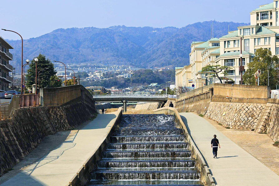 住吉川清流の道