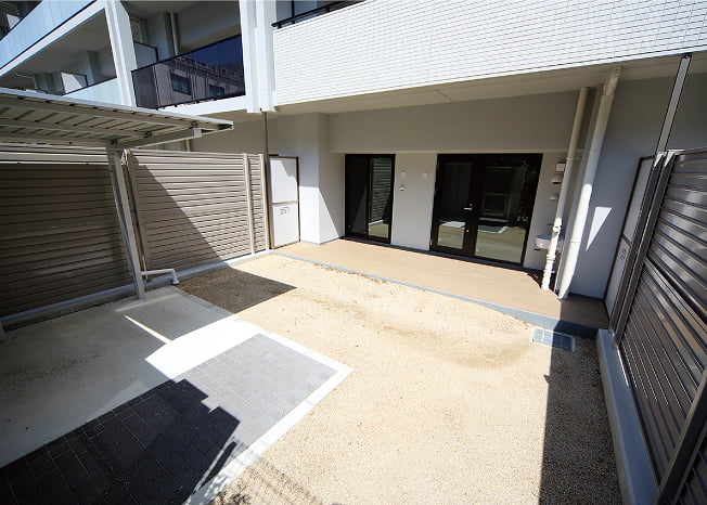 専用自転車置場の写真