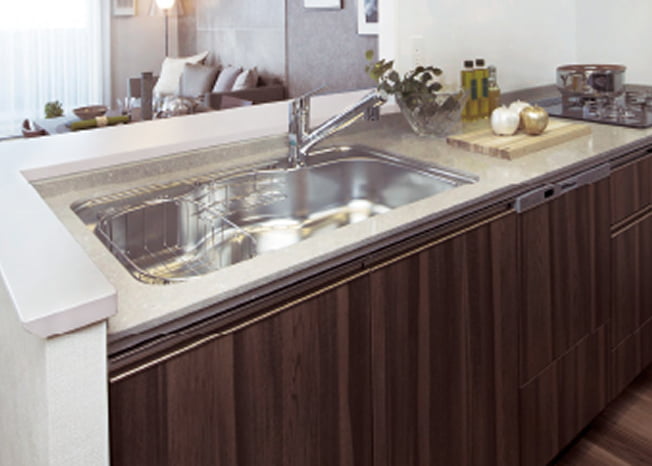 対面カウンターの写真