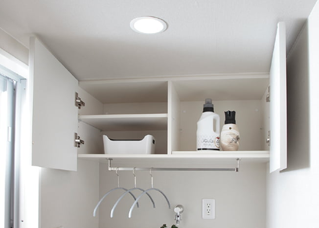 洗濯機上吊戸棚の写真