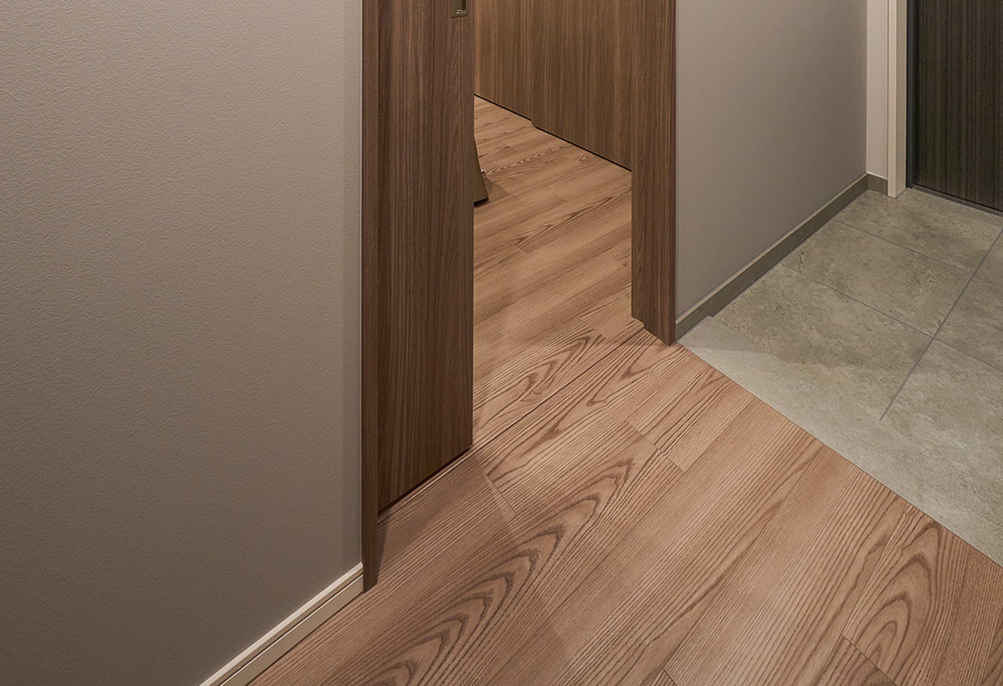 スライドドアが開いた状態の写真