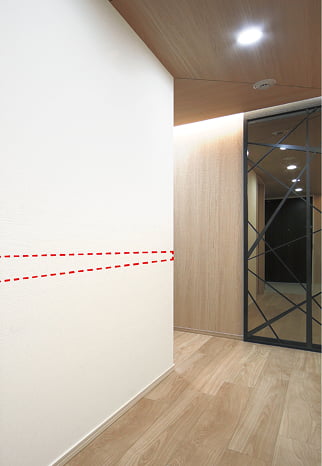 手すり用下地補強の写真