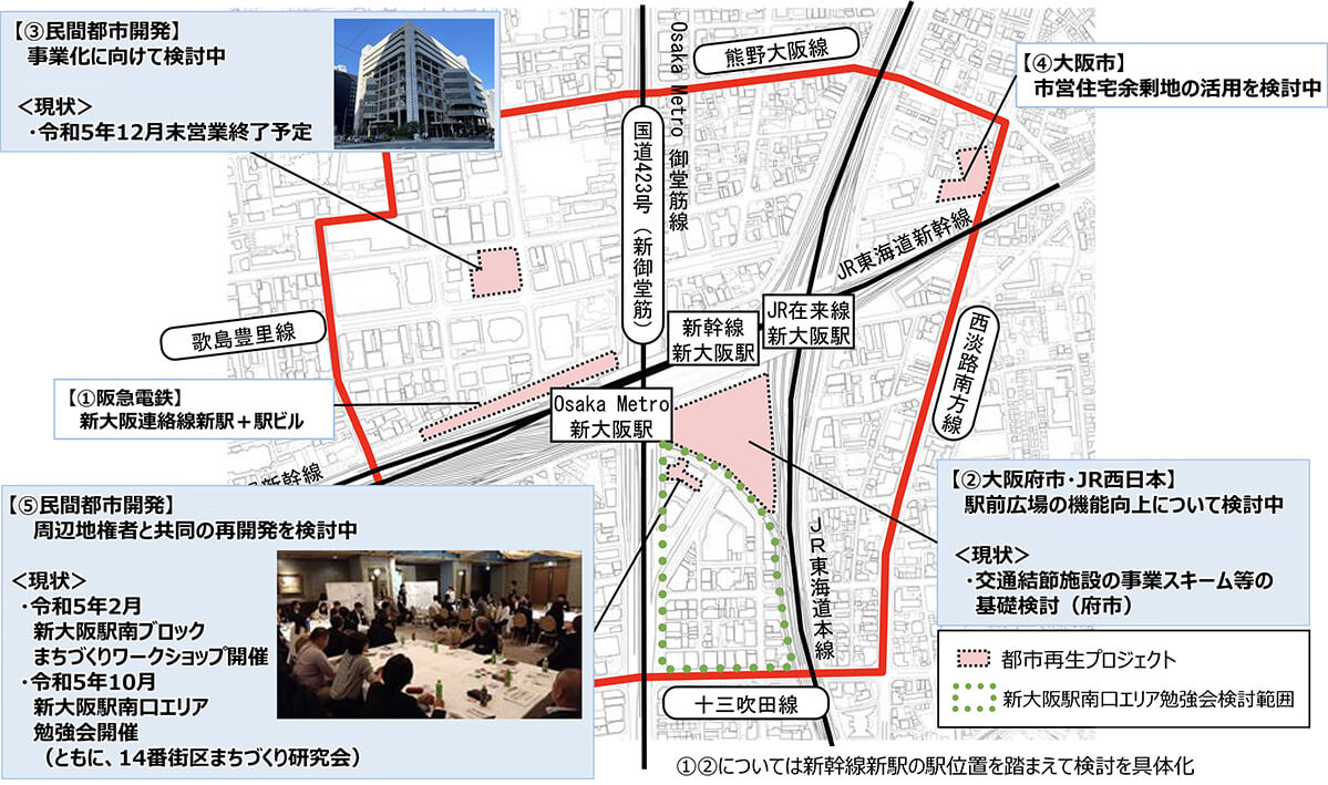 都市再生緊急整備地域の区域内の都市再生プロジェクト