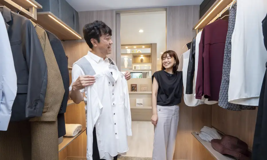 モデルルーム ウォークスルークロゼット