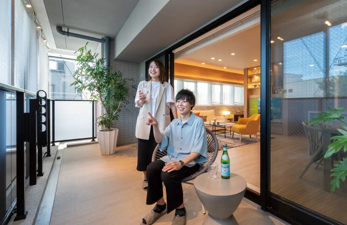 モデルルーム バルコニー