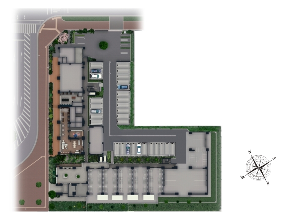 敷地配置イラスト